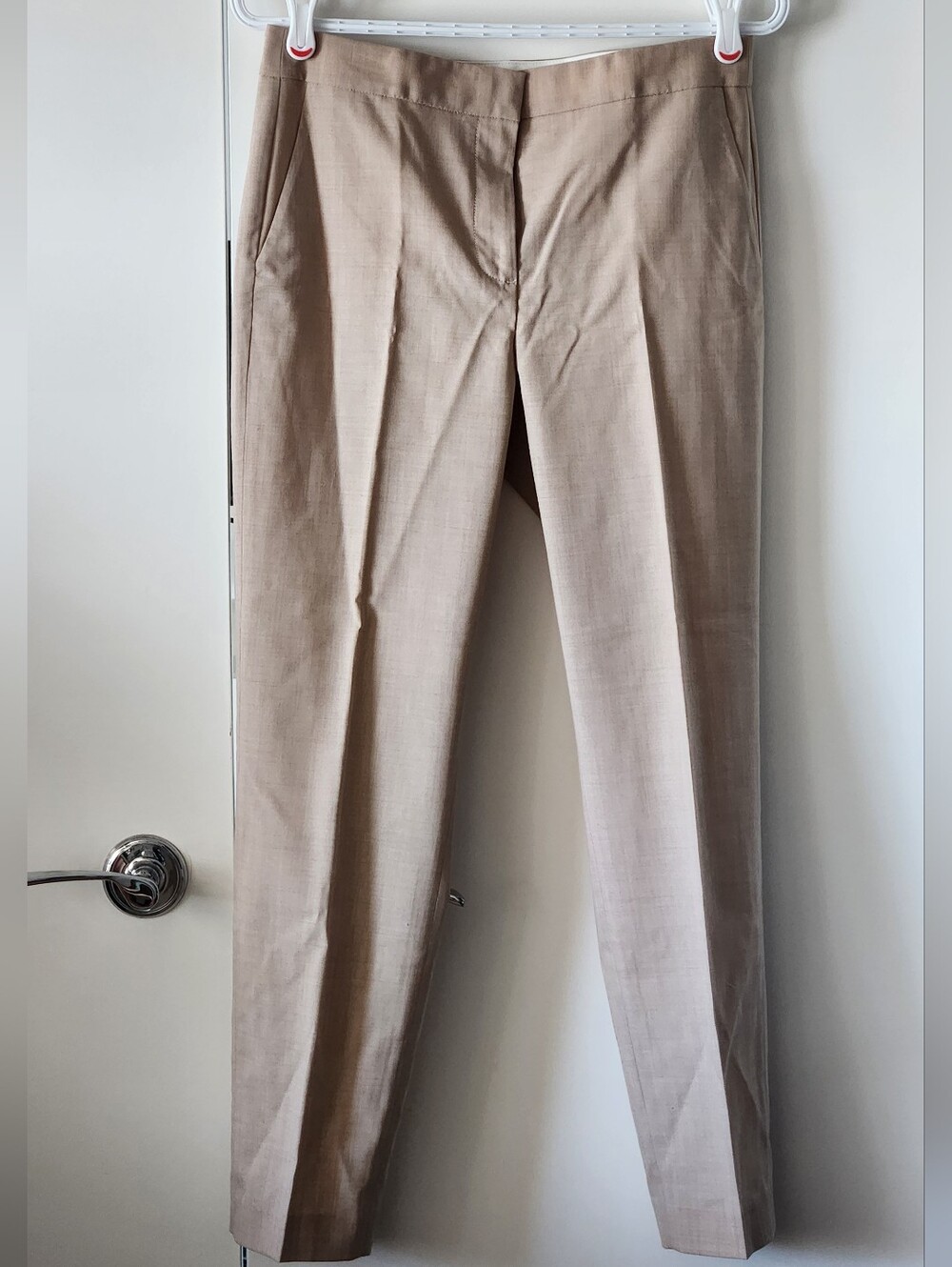 Babaton Slim Dress Pants in Light Tan
